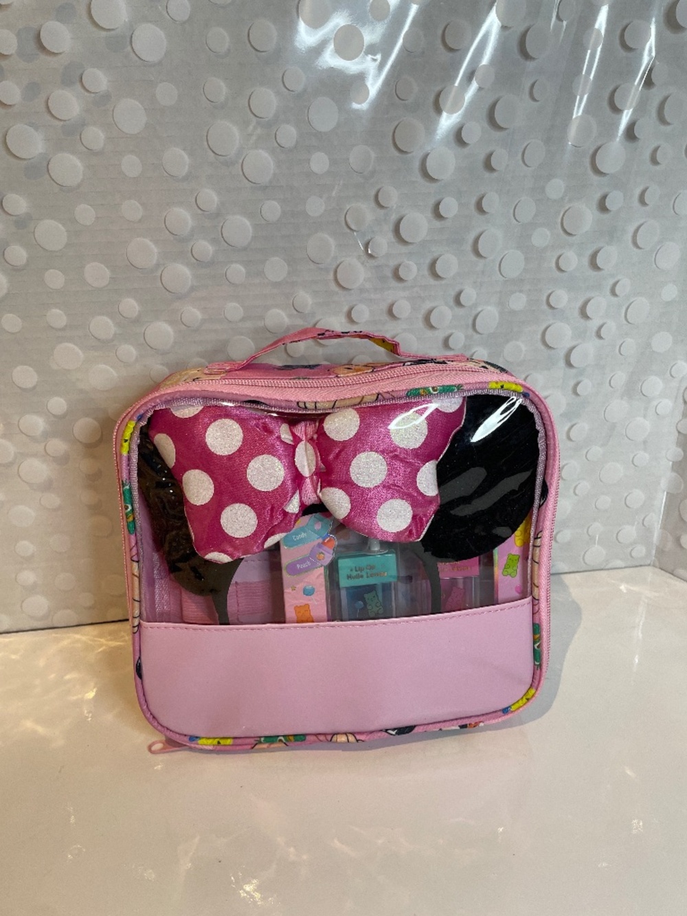 Disney Tsum Tsum Pink Girls Toiletry Bag Organizer